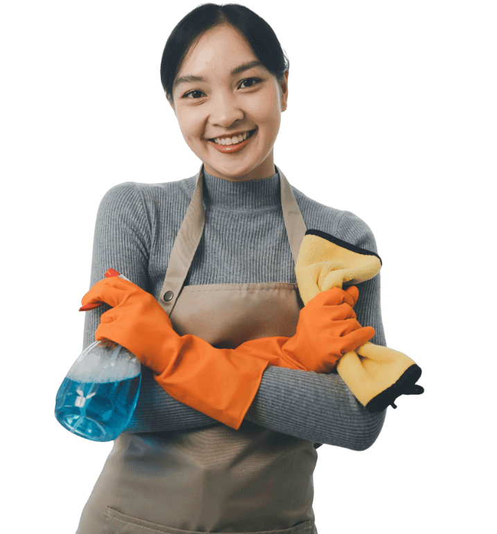 Happy Cleaning lady